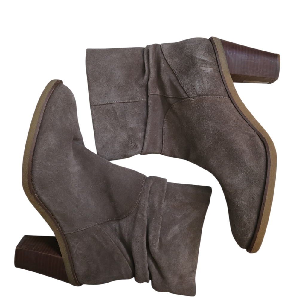Vince Camuto Taupe Suede Heeled Boots